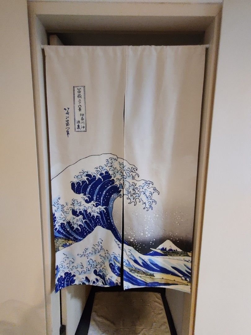 Home Kitchen Bedroom Bathroom Linen Fabric Any Logo 85x150cm Window Tapestry Japanese Style Noren Doorway Curtain