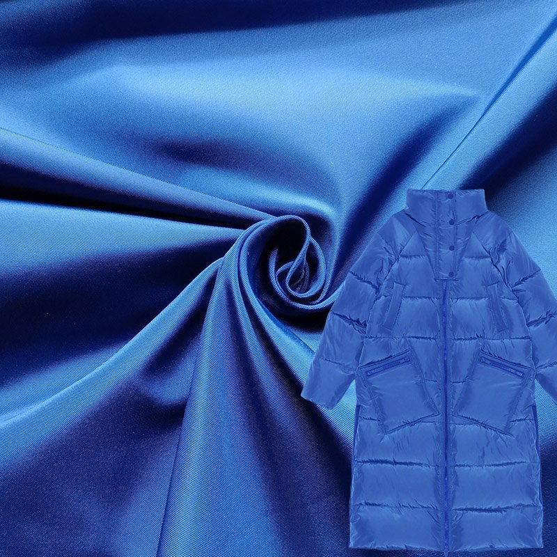 Factory Custom Thick Padded Jacket Fabric Waterproof Windproof 150GSM Imitation Memory Fabric
