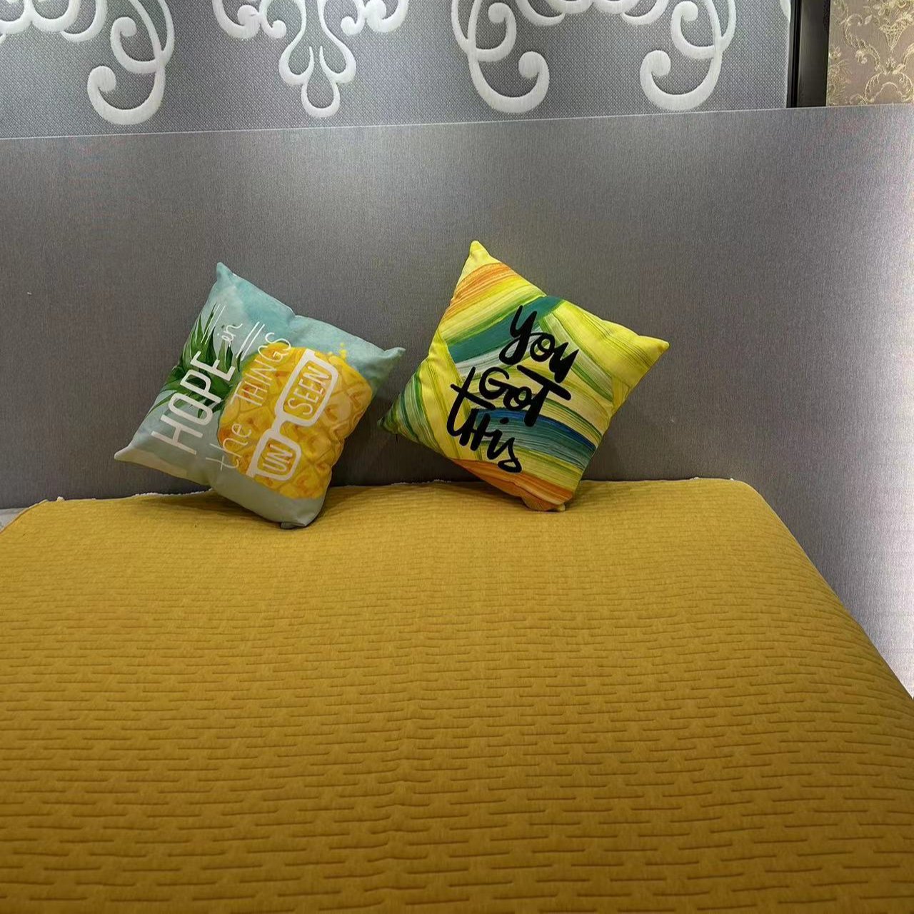 Wholesale 100% Spun Polyester Knitted Jacquard Cloth Mattress Fabrics for Home Textile