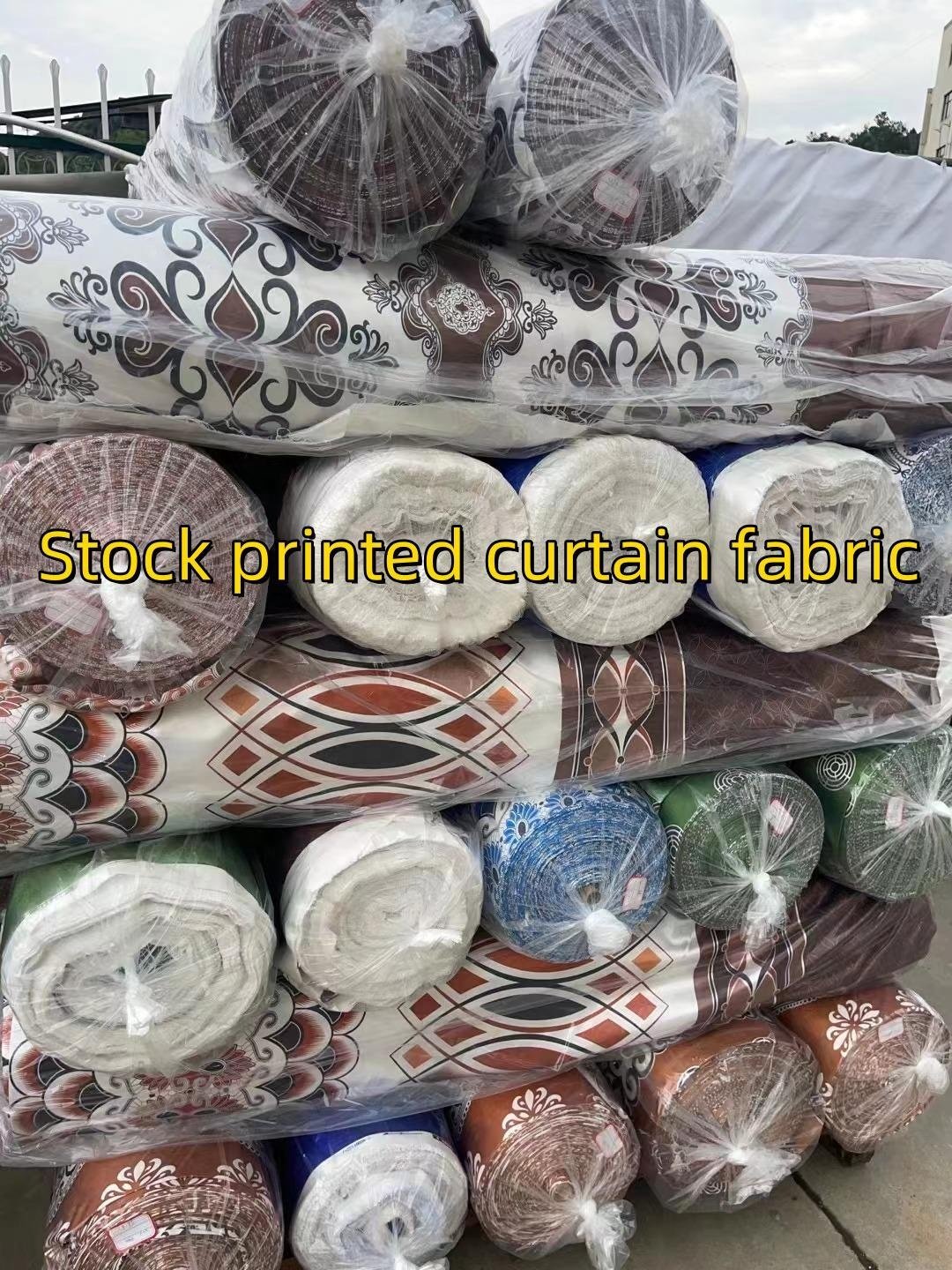 Stock Clearance 100% Shading Linen Blackout Curtain Fabric Hotel/Home Fabric for Bedroom
