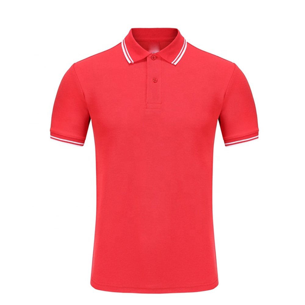 Men's High Quality 100% Cotton Breathable Polo T-Shirt Slim Fit Design with Short Sleeve Knitted Fabric Casual Polo Collar Shirt