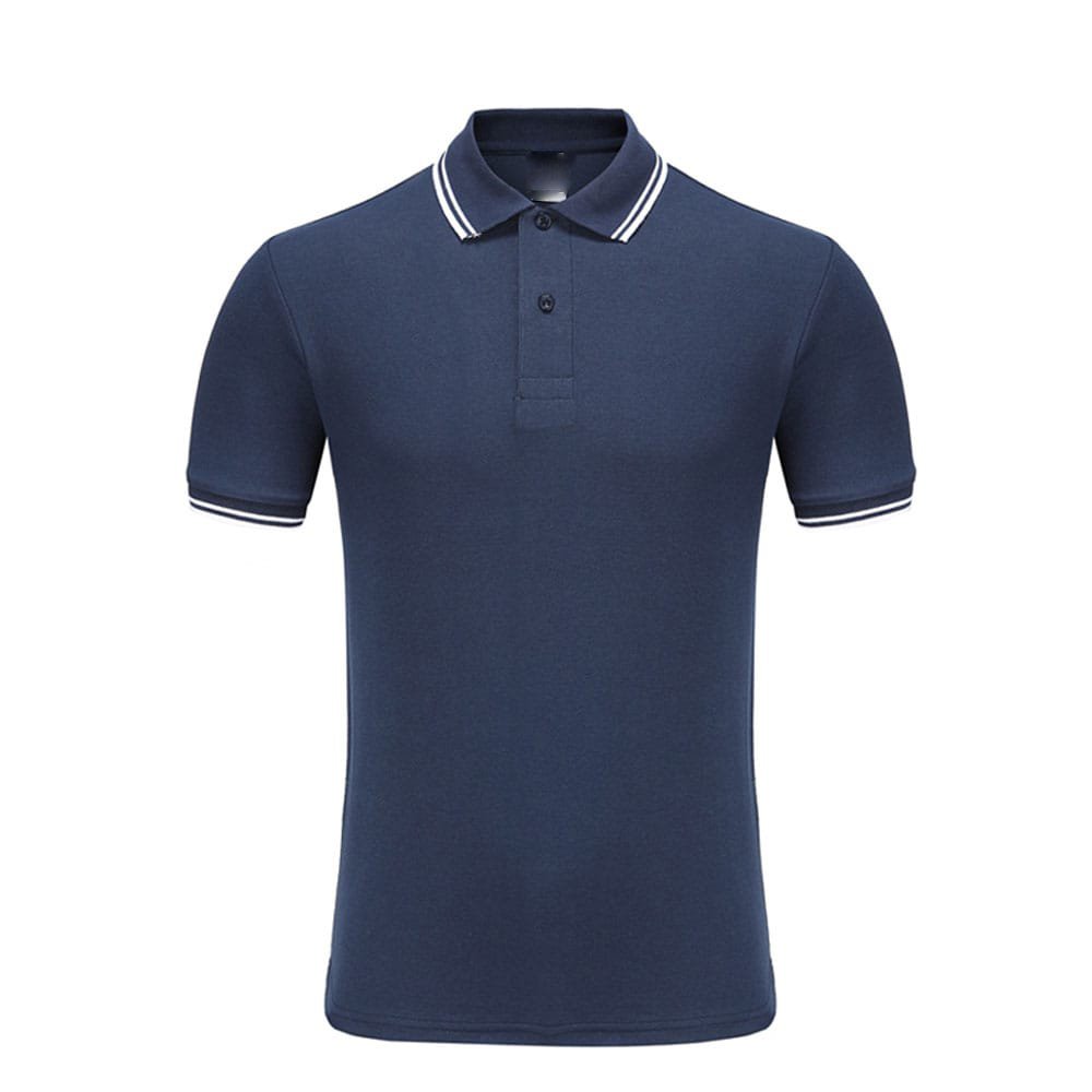 Men's High Quality 100% Cotton Breathable Polo T-Shirt Slim Fit Design with Short Sleeve Knitted Fabric Casual Polo Collar Shirt