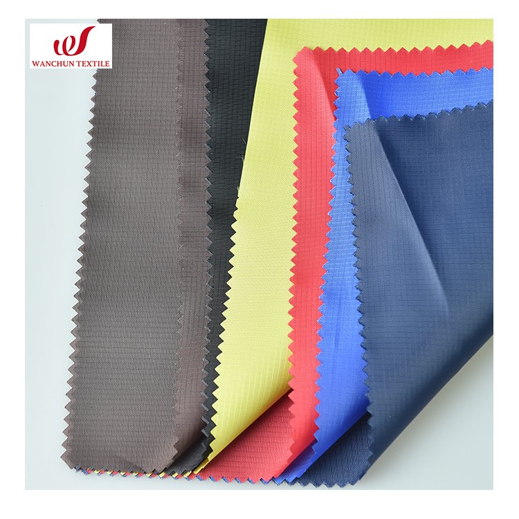 100% Polyester 210T 0.20CM RibStops Taffeta with PA coating Waterproof Fabric for Lining and Outdoor