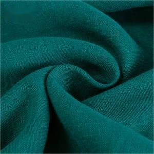 High quality stock lot custom color woven cotton stonewashed linen natural 100 linen fabric manufacturer for clothing shirt