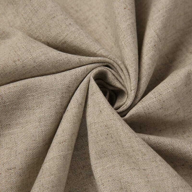 High quality stock lot custom color woven cotton stonewashed linen natural 100 linen fabric manufacturer for clothing shirt