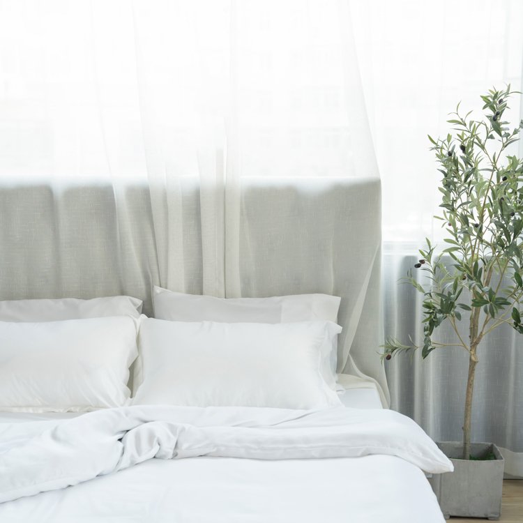 Ultra-smooth material bamboo viscose bedding set natrual bamboo duvet cover set with pillowcase