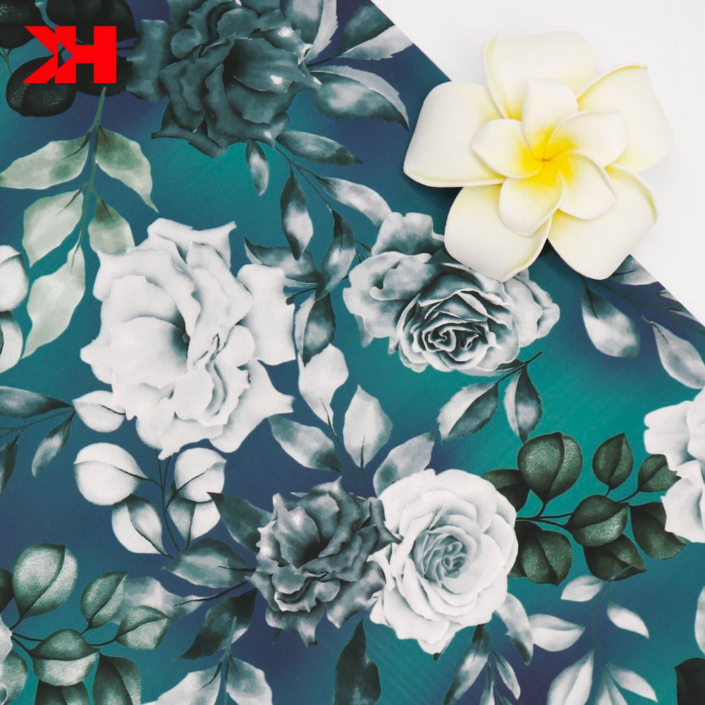 Kahn Garments Fabric Digital Print Polyester Printed Silk Chiffon Fabrics for dress muslim