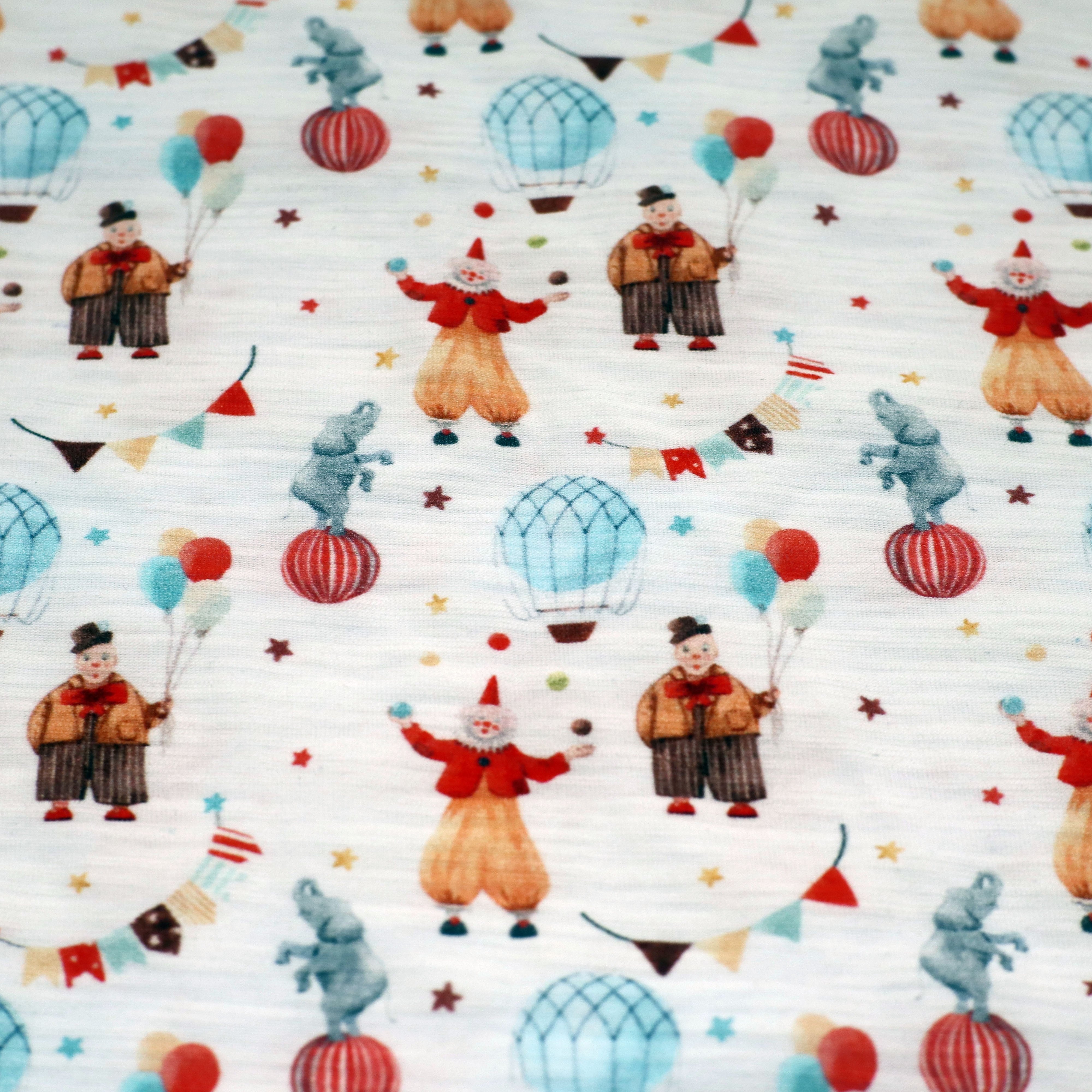 Customized Design Digital Printed Bamboo Cotton Fabric For Baby Clothing