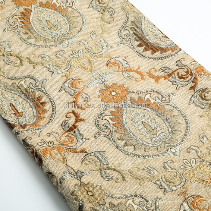 Eco-friendly 100 polyester material chenille upholstery fabric