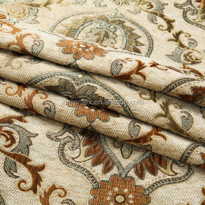 Eco-friendly 100 polyester material chenille upholstery fabric