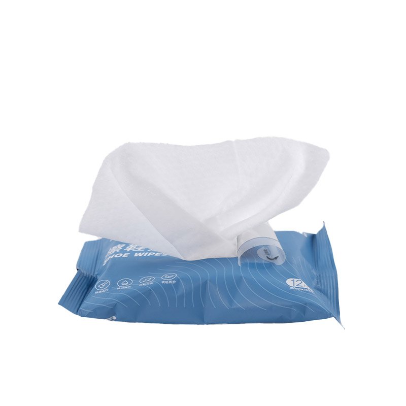 Clean Shoe Sneaker 4x4 Cleaning Flush Wet Wipe Raw in Bulk Manufactured Tissue Guangdong Turkish