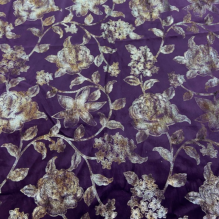 Factory Provides Best Quality 100% Polyester gold polyester printed metallic blackout jacquard curtain fabric