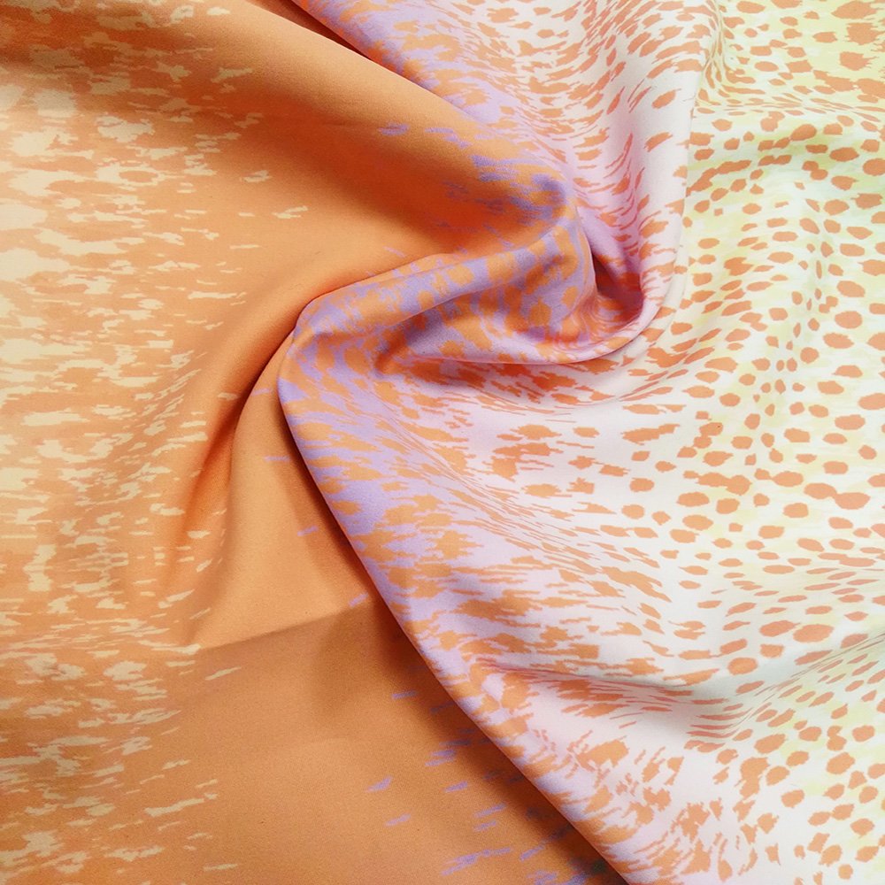 Polyester peach skin microfiber fabric for beach shorts