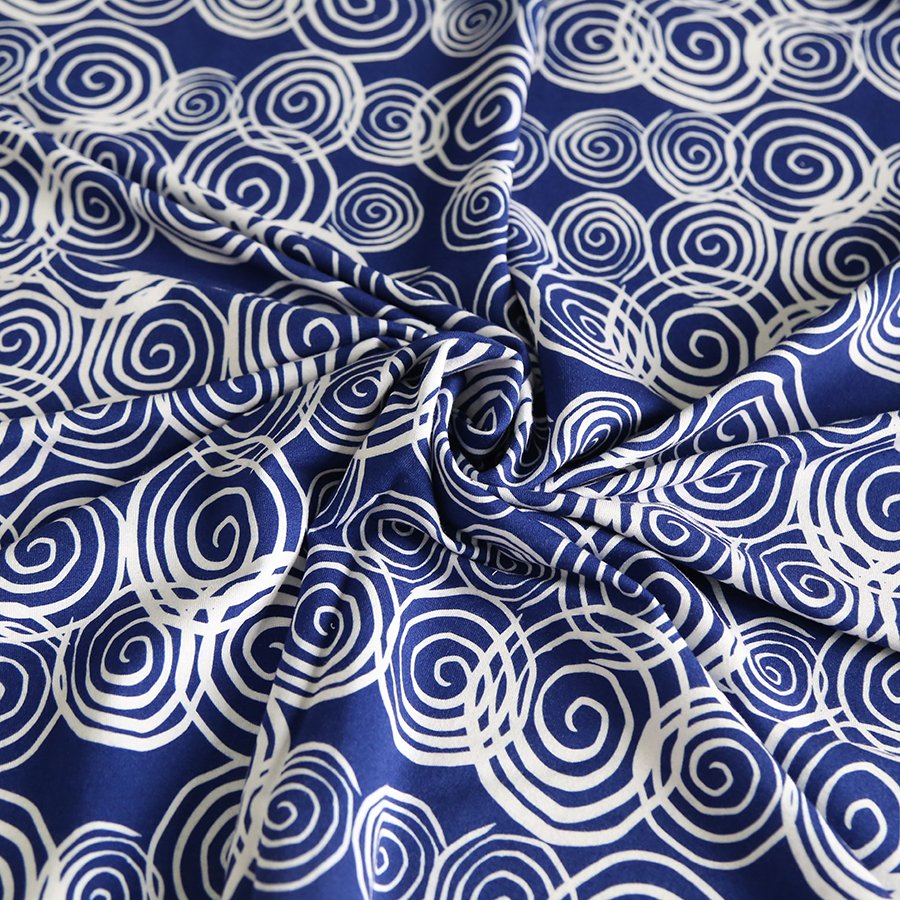 Modern High Quality digital printing on Bamboo fiber cotton french terry fabric for kids