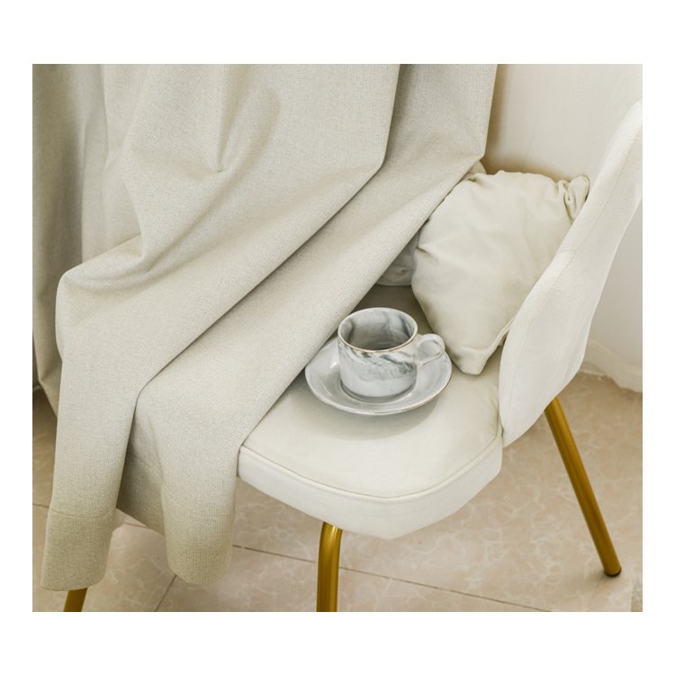 Nice Rating Product 100% Blackout Sunlight Blocker Curtains In The Bed Room With Cotton Linen Fabric Textile