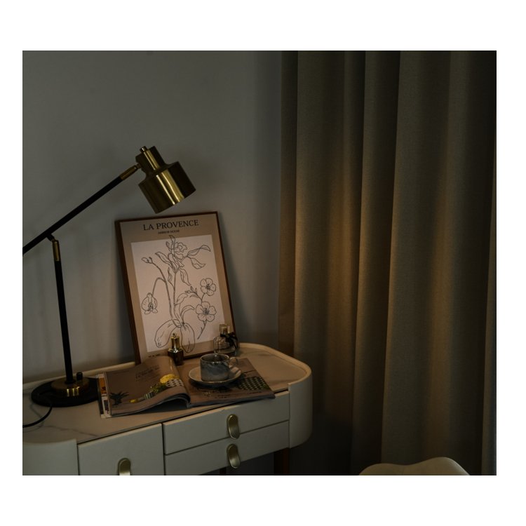 Nice Rating Product 100% Blackout Sunlight Blocker Curtains In The Bed Room With Cotton Linen Fabric Textile