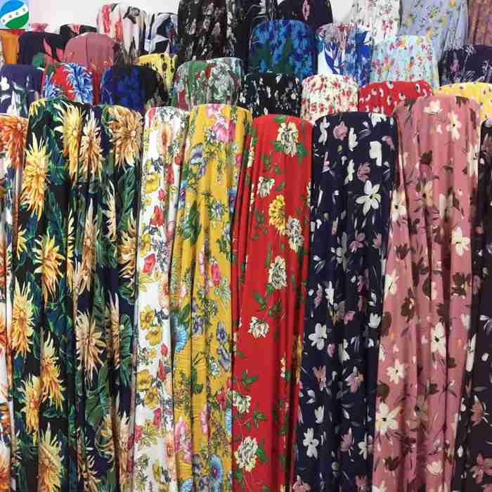 China good quality woven spandex faille print fabric batch in stock lot