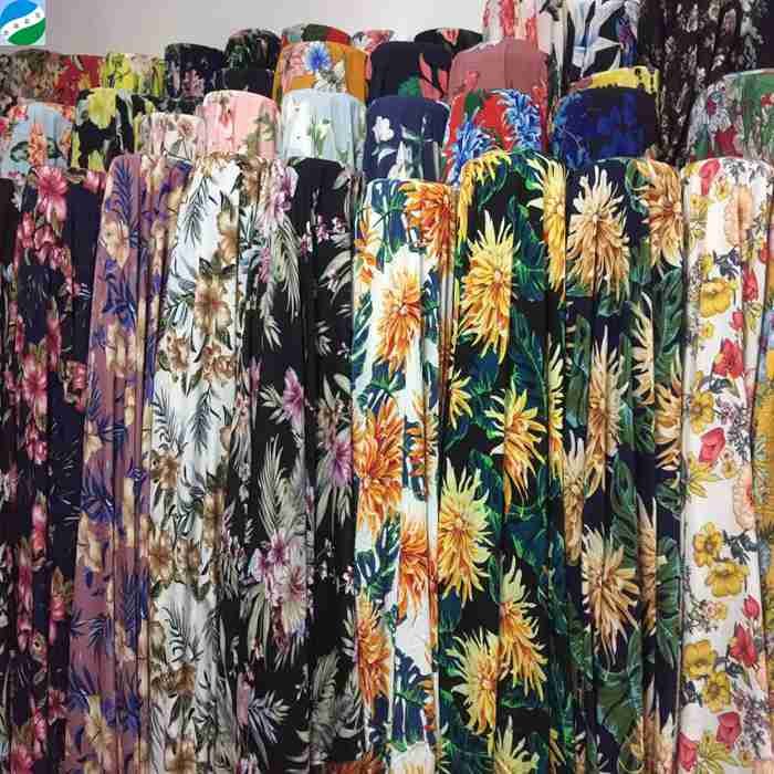 China good quality woven spandex faille print fabric batch in stock lot