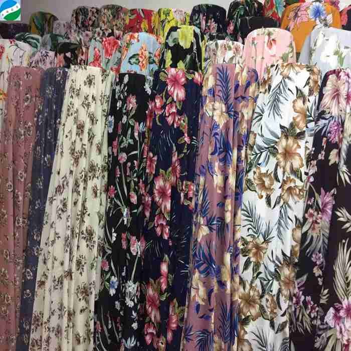 China good quality woven spandex faille print fabric batch in stock lot