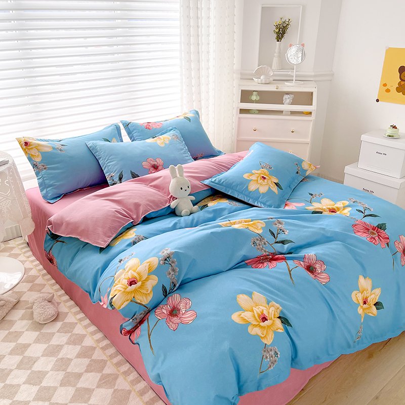 Bedsheets Polyester Microfiber Feeling Bedding Set Luxury Bed Sheets Sets