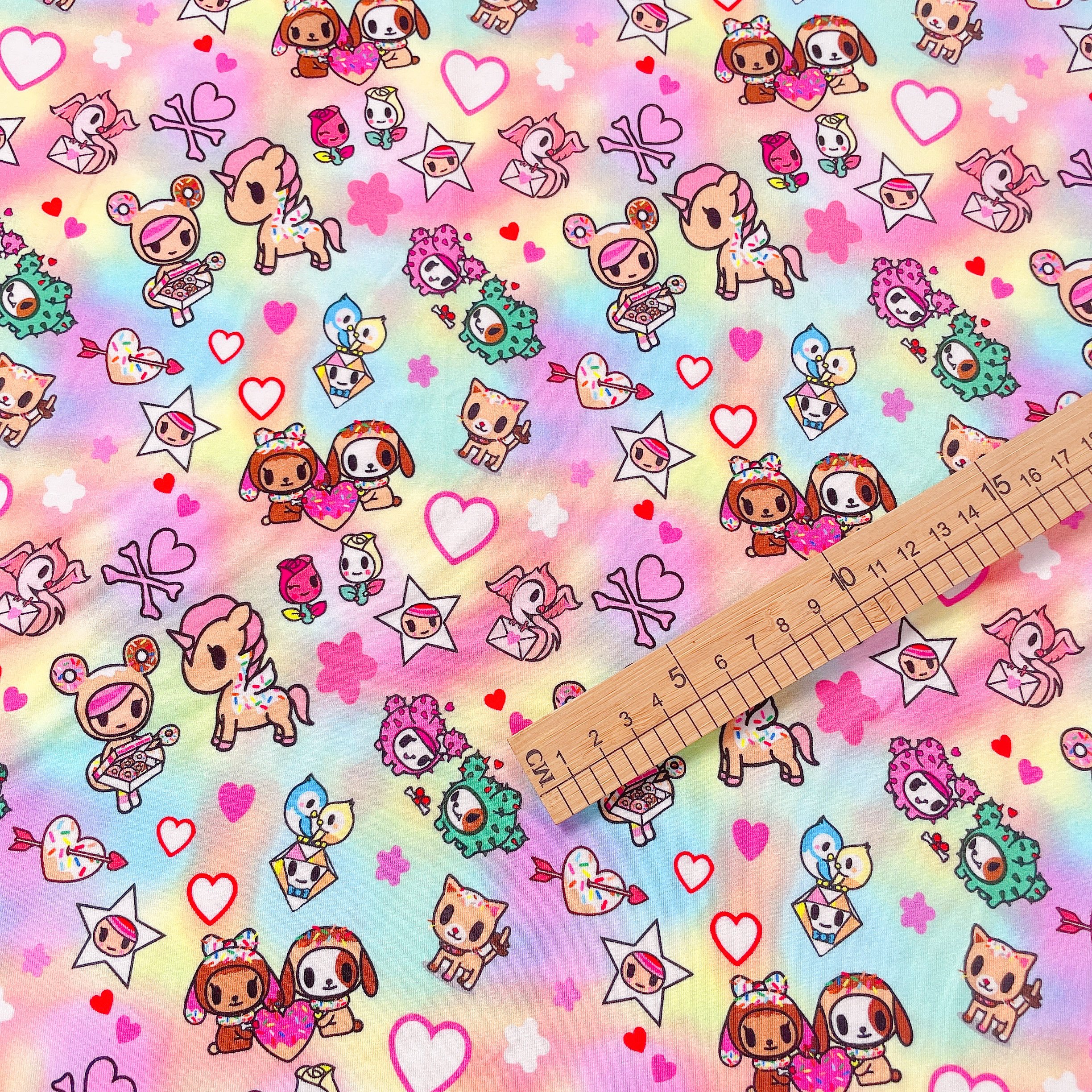 Custom bamboo Fiber fabric Digital Print Cartoon Pattern Bamboo Lycra spandex Fabric