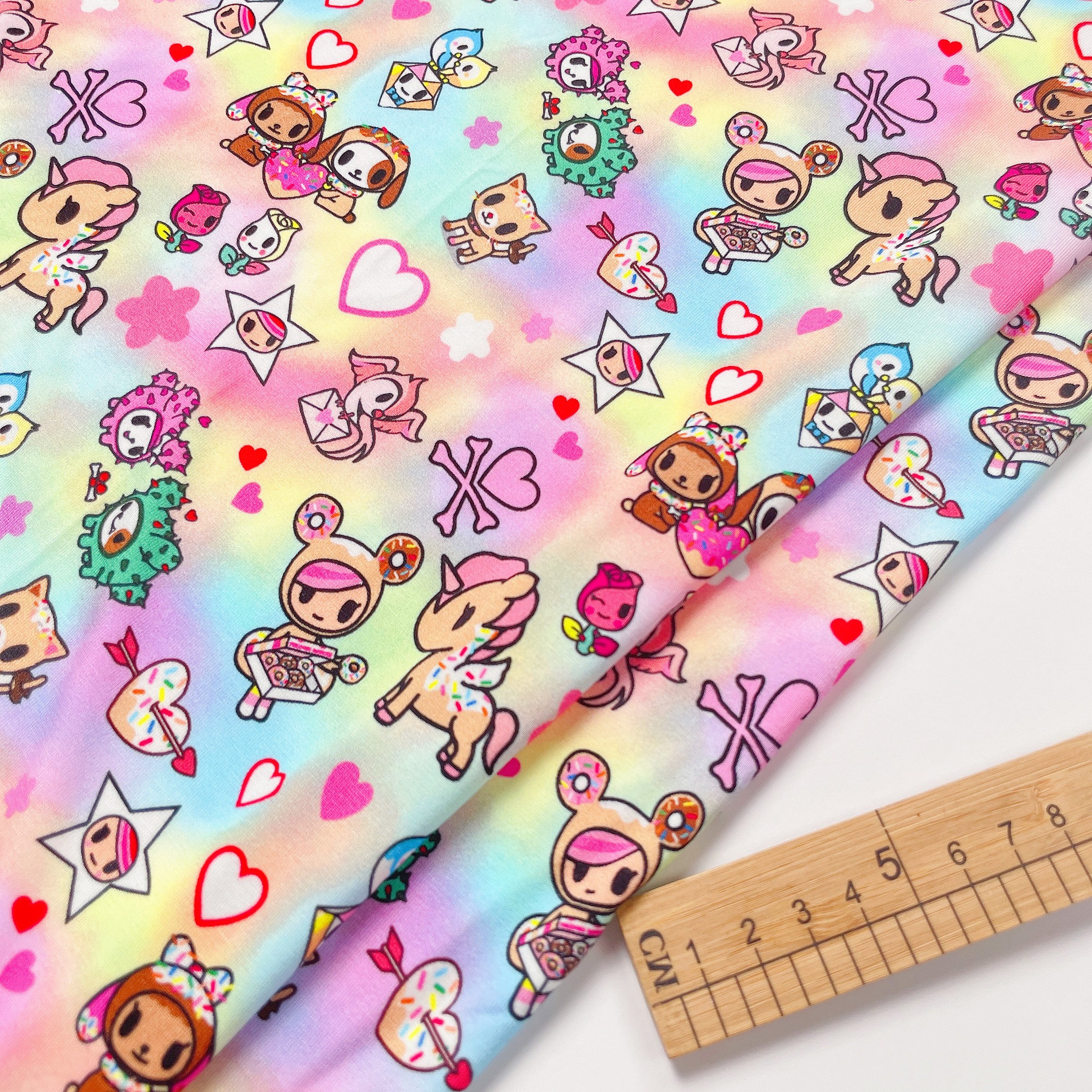 Custom bamboo Fiber fabric Digital Print Cartoon Pattern Bamboo Lycra spandex Fabric