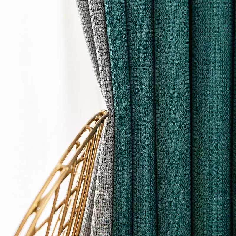 Long curtain Linen Look Curtain, Heavy linen full blackout curtain