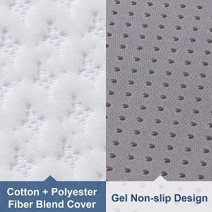 Memory Foam Mattress with Soft Bamboo Cover for Guests Children and Adults, Foldable Bed Mattress for Back Pain Relief