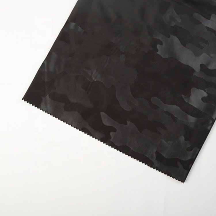 Good Quality 100% Polyester 75D Embossed Imitated Memory Fabric PU Coating Waterproof Fabric for Garment