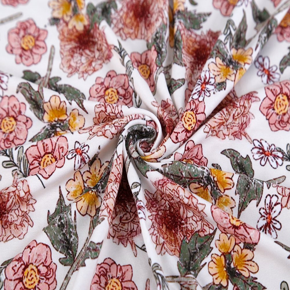 Printing Fabric Manufacturing 240gsm custom design digital print bamboo spandex knitting fabric
