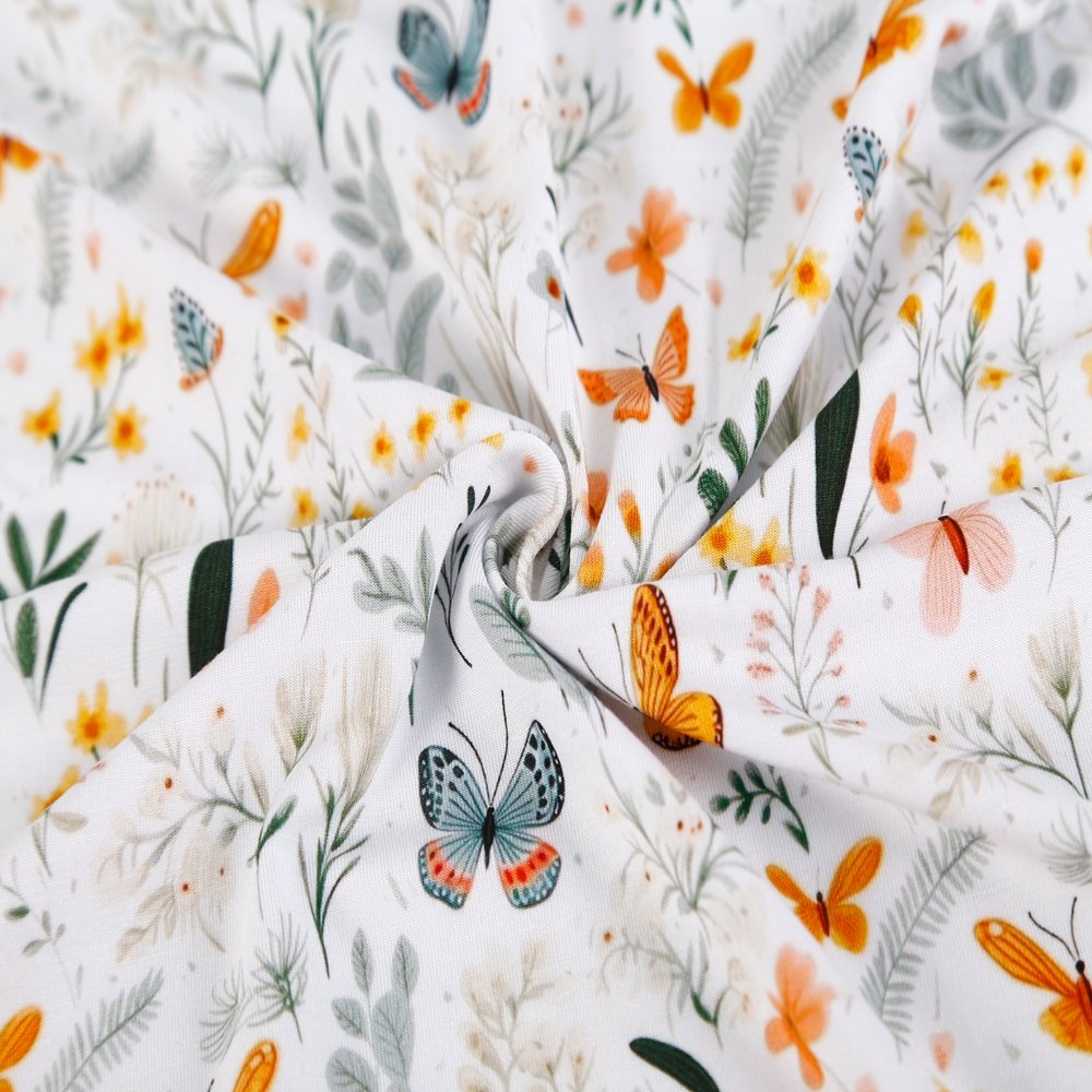 Printing Fabric Manufacturing 240gsm custom design digital print bamboo spandex knitting fabric