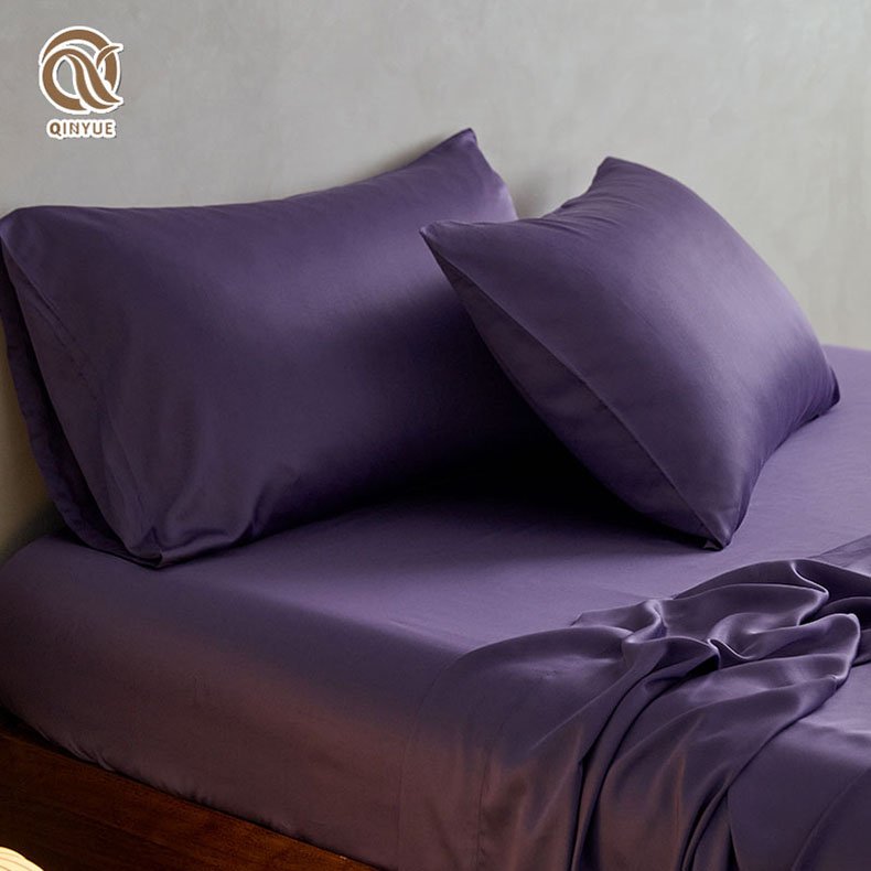 Wholesale Custom Logo Luxury Bedding Set Fitted Bedsheet Bed Sheets Bedding Set Bed Sheets Lyocell