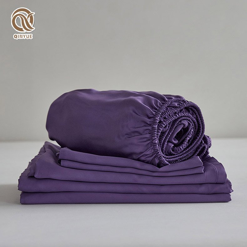 Wholesale Custom Logo Luxury Bedding Set Fitted Bedsheet Bed Sheets Bedding Set Bed Sheets Lyocell