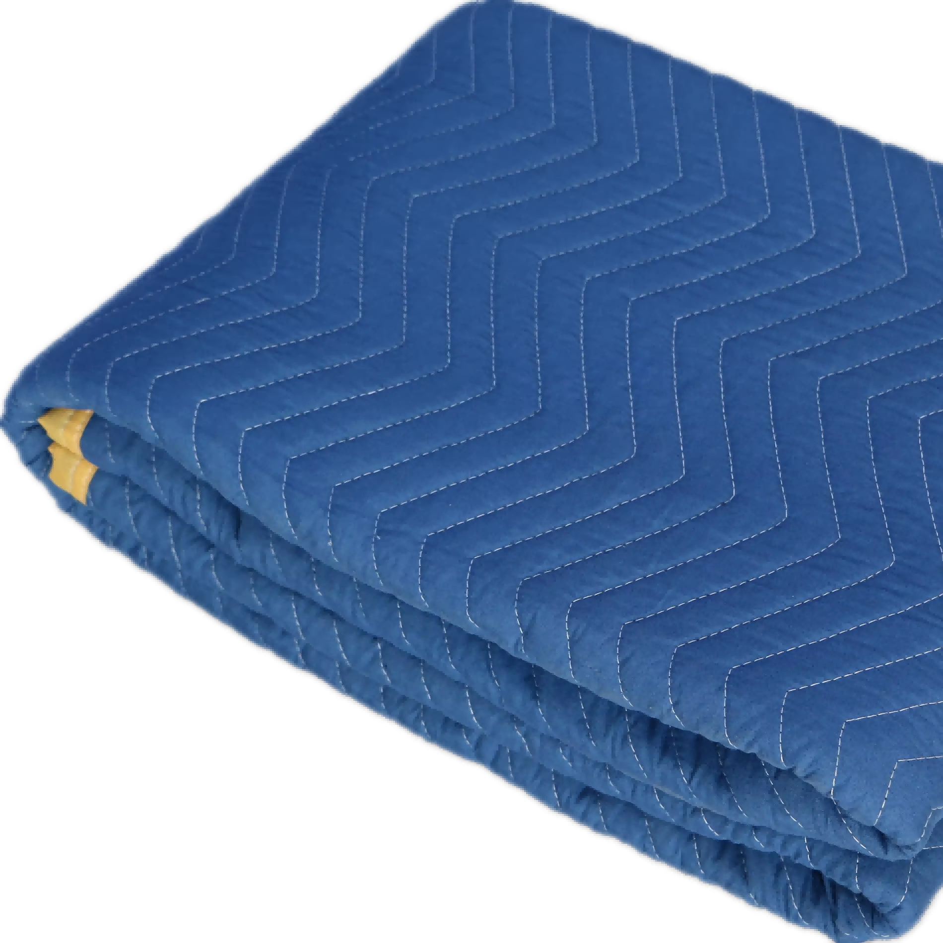80\" x 72\" Economy Navy Blue Black Quilted Furniture Pads Moving Packing Blankets with Solid Pattern Babies Made Muslin Fabric