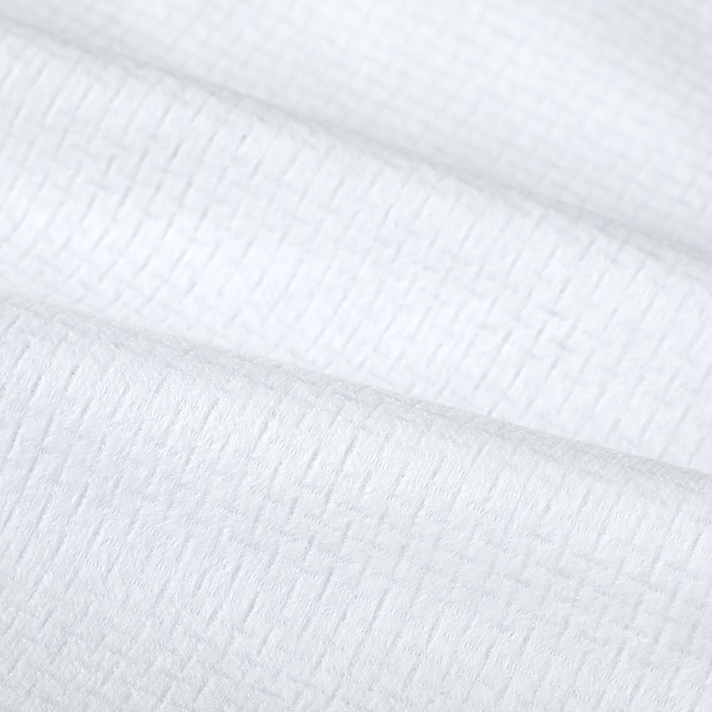 Direct Factory Customized 50g Spunlace Nonwoven Fabric 100% Polyester Nonwoven Anti-Bacterial& Anti-Static EF Style Cross Style
