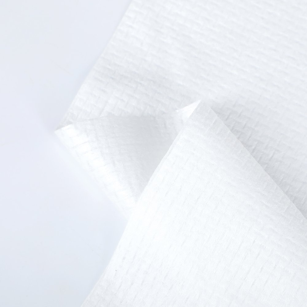 Direct Factory Customized 50g Spunlace Nonwoven Fabric 100% Polyester Nonwoven Anti-Bacterial& Anti-Static EF Style Cross Style
