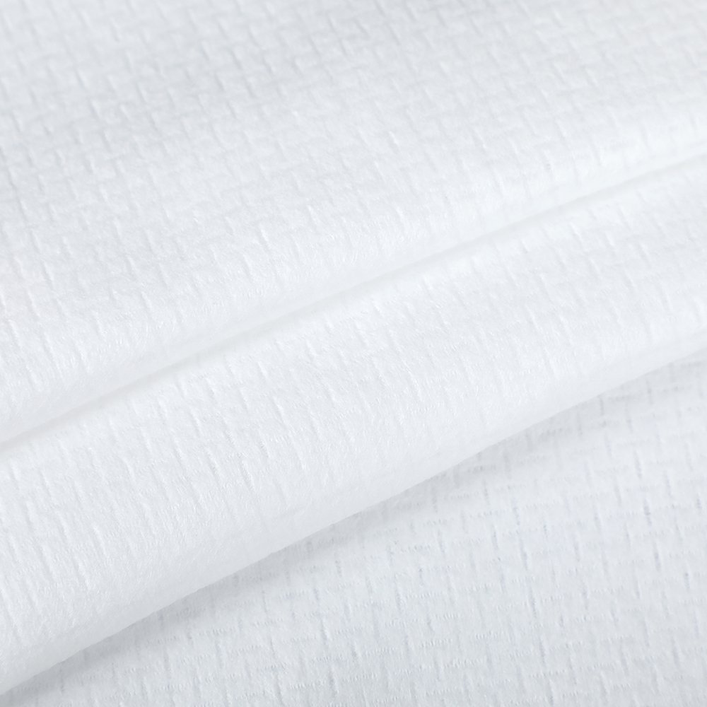Direct Factory Customized 50g Spunlace Nonwoven Fabric 100% Polyester Nonwoven Anti-Bacterial& Anti-Static EF Style Cross Style