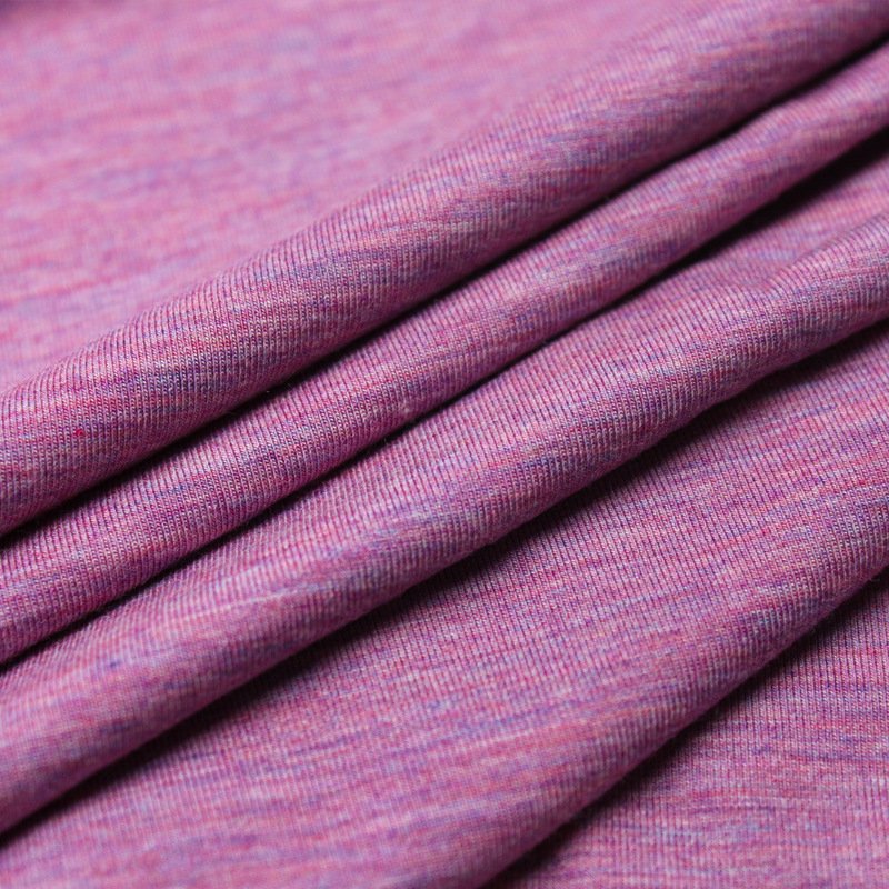 Bamboo single jersey fabric color fiber jersey fabrics used for underwear Tshirt clothing soft breathable fabrics