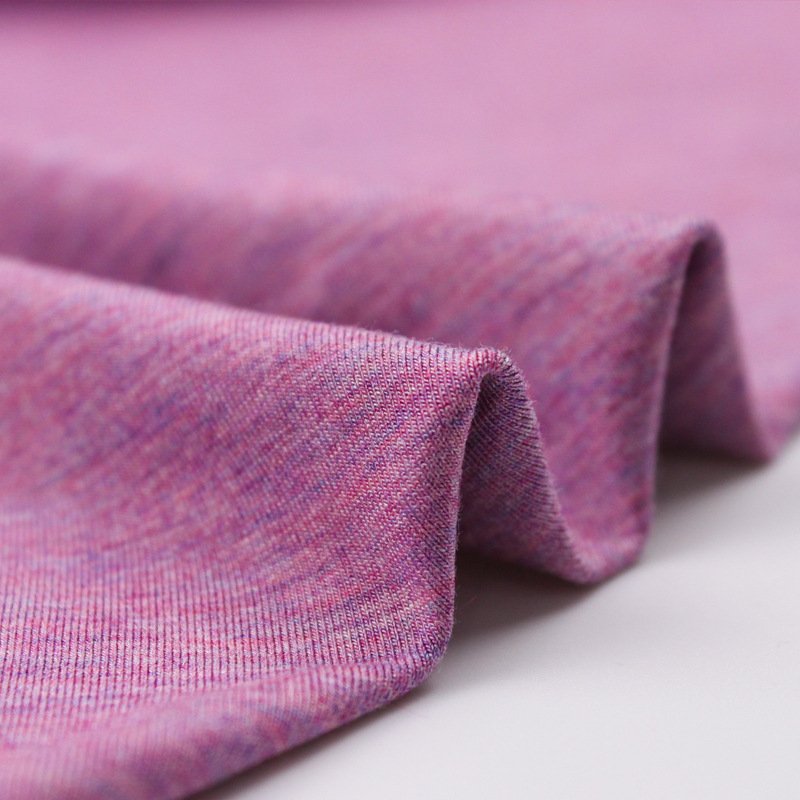 Bamboo single jersey fabric color fiber jersey fabrics used for underwear Tshirt clothing soft breathable fabrics