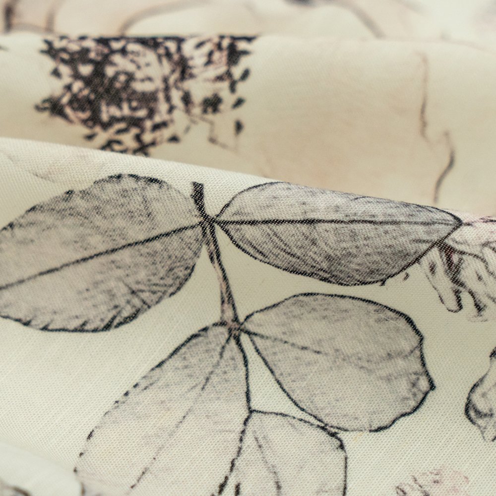 Linen rayon tencel fabric woven custom digital printing floral 100% linen fabric for clothing garment