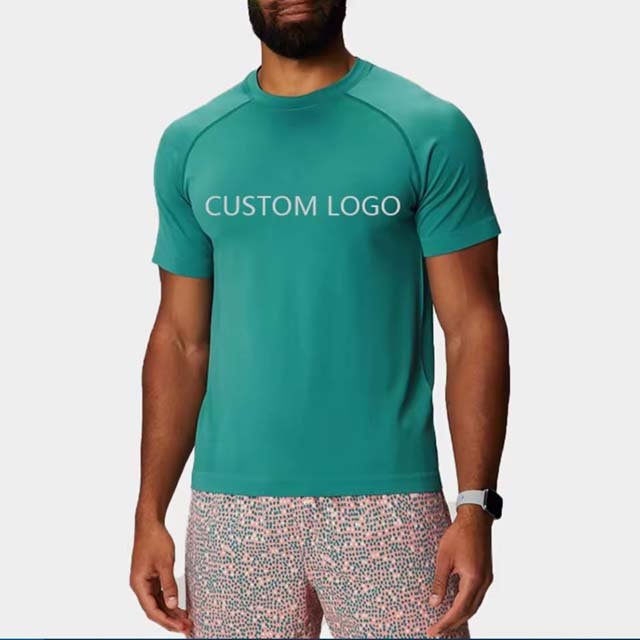 Cotton / Bamboo Fiber Men's T-Shirts from Pakistan Custom Logo Design Embroidery Printed Short Sleeve O Neck Summer Man T Shirts
