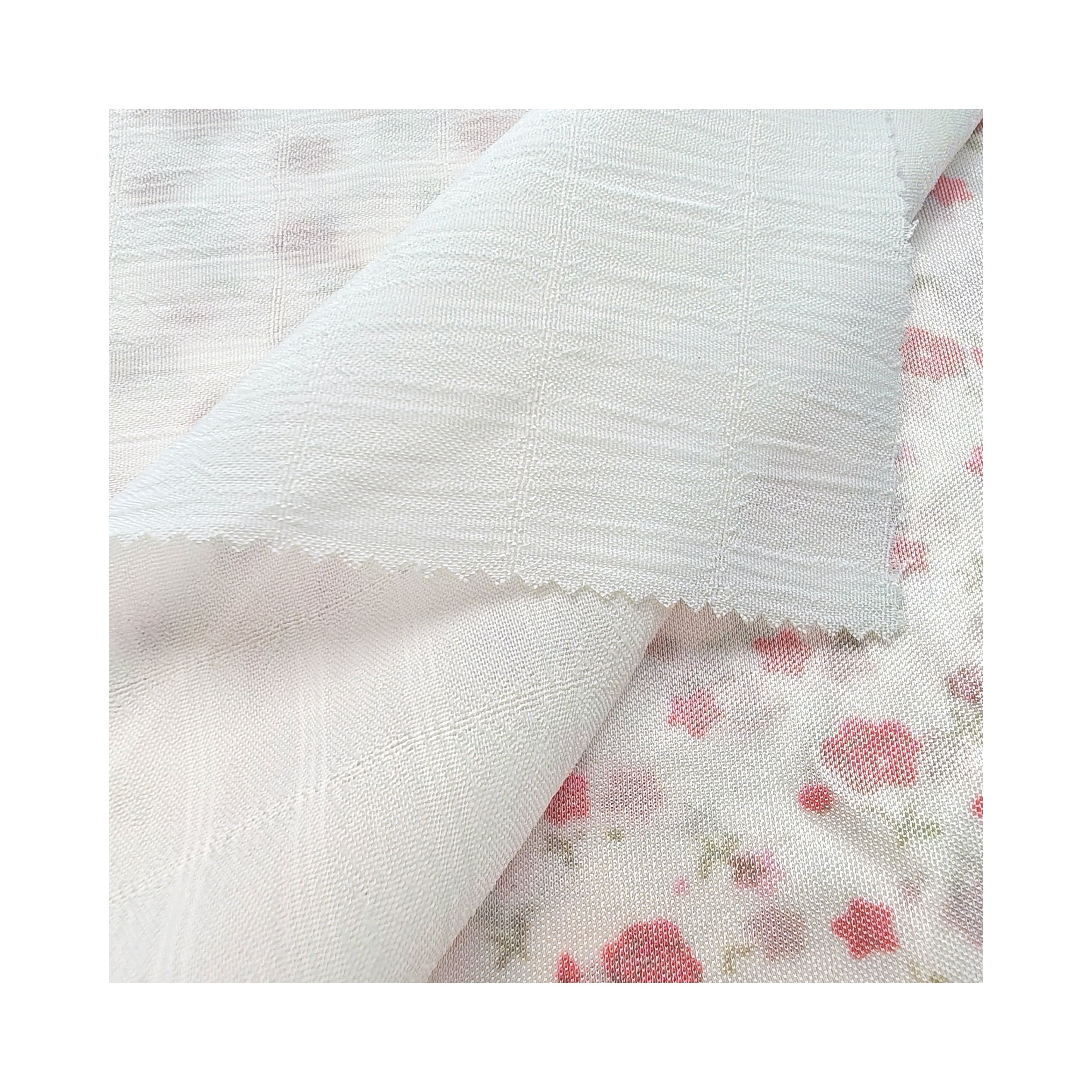 2024 New China manufacturer Bubble Fabric Lightweight Textile Dresses100% Polyester Fabric for Garment