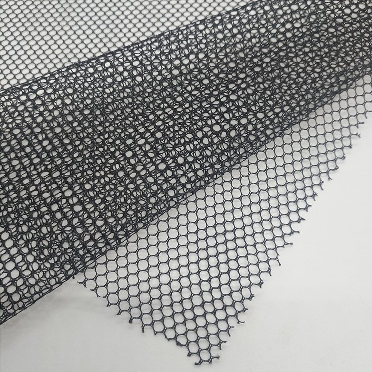 40-42g/m2 Knitted Netting Mesh 100% Polyester Fabric Luggage Hexagonal Mesh Fabric