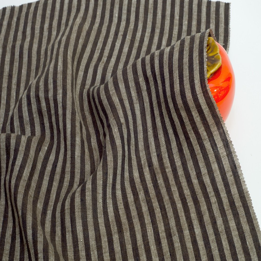 #8597 Wholesale Striped Yarn Dyed French Linen Stripe Hot Selling Original 100% Linen Fabric Good Quality Woven Fabric For Shirt