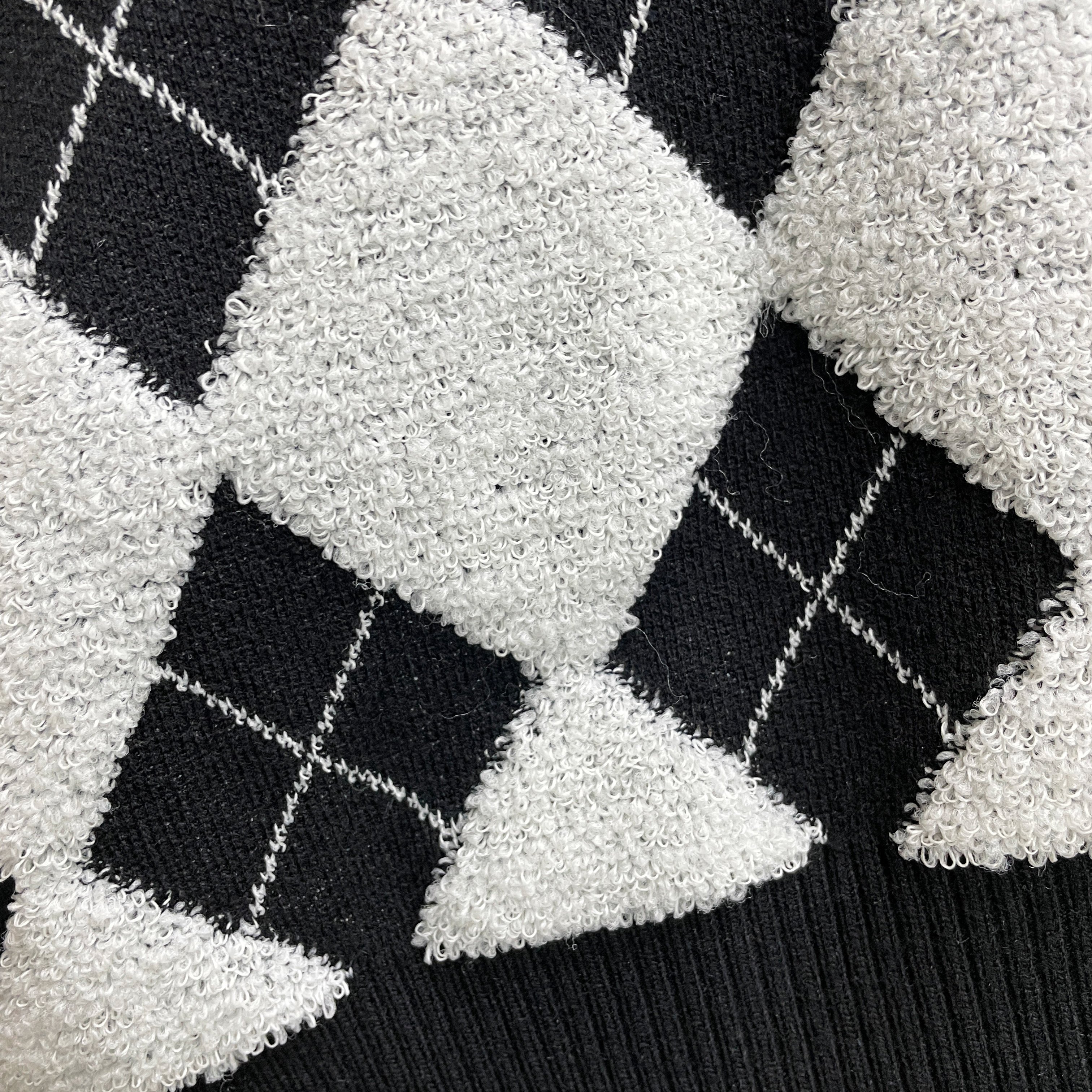 Purple Black Rhombus Pattern Photochromic Sweater Casual Slim Sexy Loose Summer Knitted Bamboo Fiber Polyester Spandex Leads