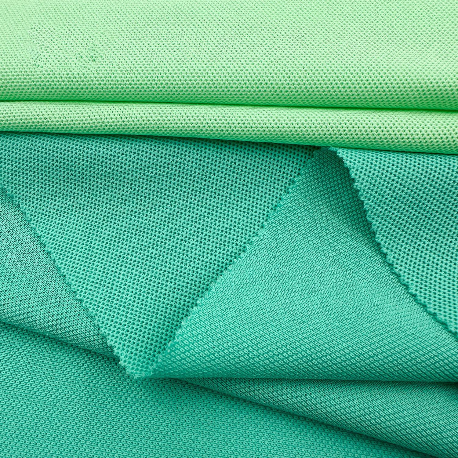 textile fabrics supplier 100% polyester tricot polo fabric knit polyest pique fabric