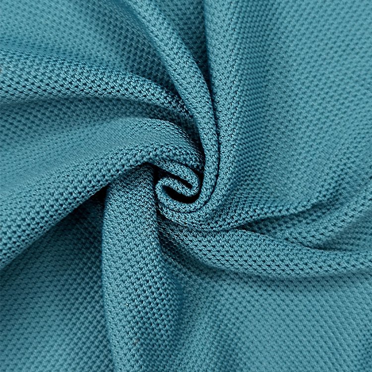 textile fabrics supplier 100% polyester tricot polo fabric knit polyest pique fabric