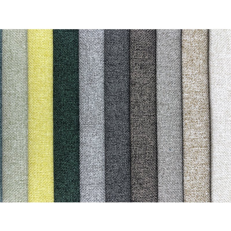 324GSM Sofa Fabric Textile Raw Material Two Tone Woven Soft Touch Polyester Structure Fabric