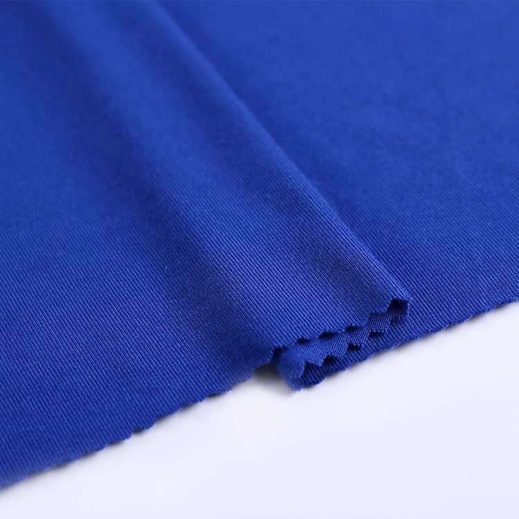 Best price blue 95 bamboo 5 spandex bamboo jersey fabric for t-shirt