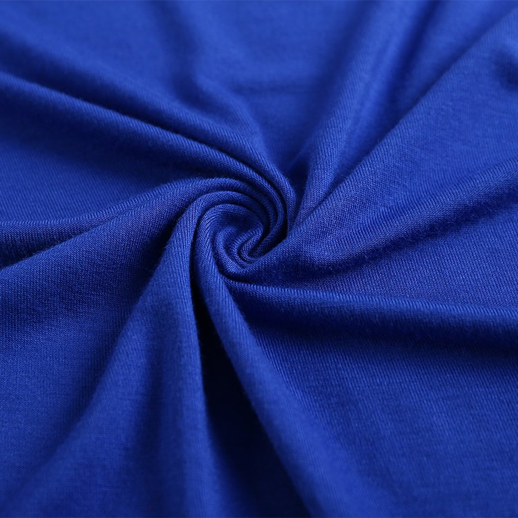 Best price blue 95 bamboo 5 spandex bamboo jersey fabric for t-shirt